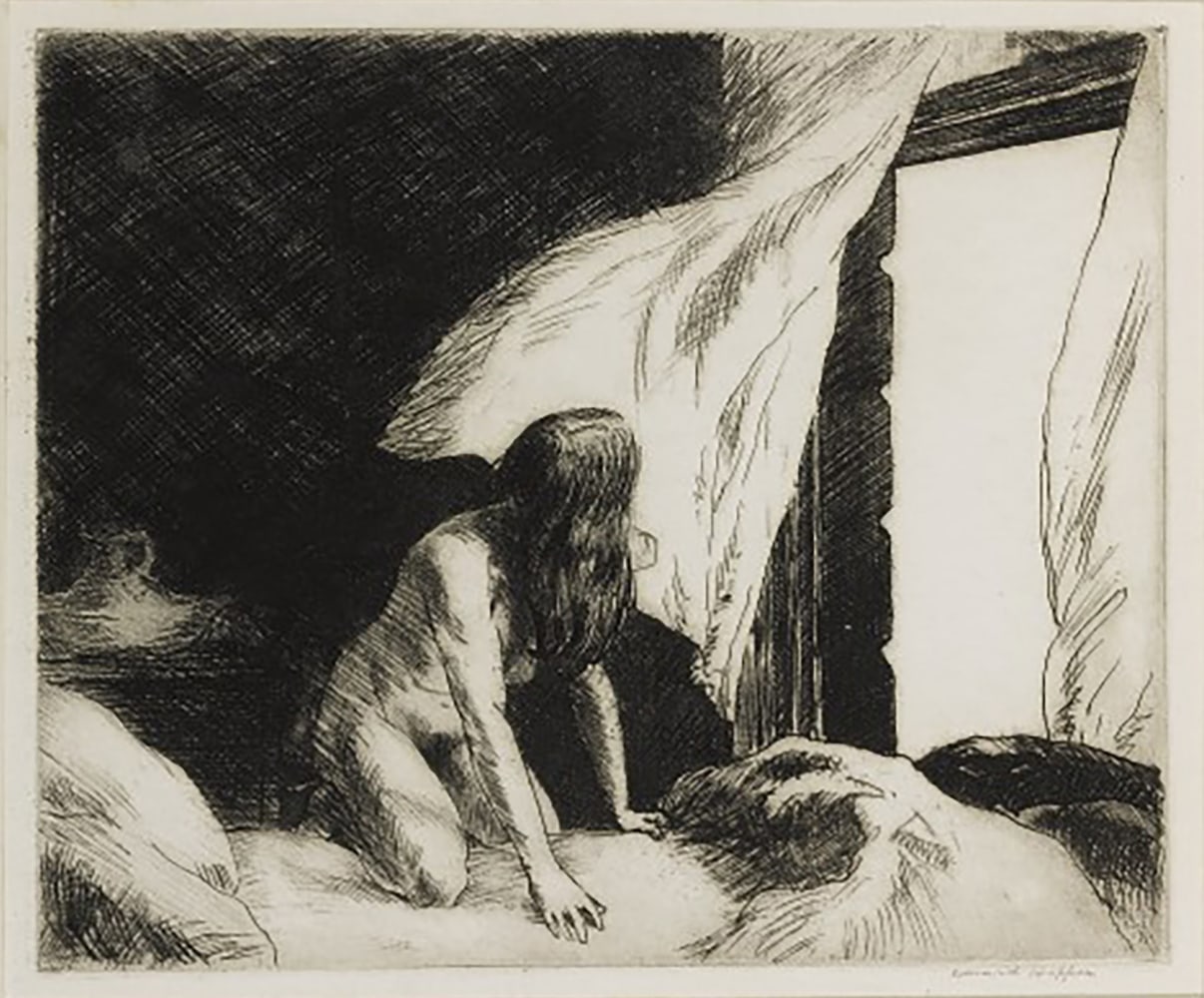 Edward Hopper (1882-1967)
Evening Wind, 1921
Etching
7 x 8 3/8 inches, image
11 1/2 by 13 inches, sheet
Signed and titled lower recto: The Evening Wind Edward Hopper

&amp;nbsp;