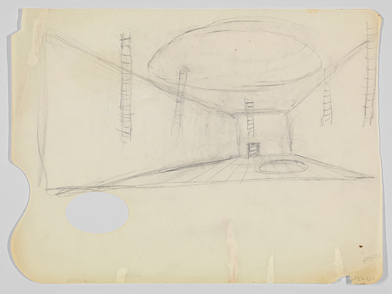 Untitled (Plate 8&amp;nbsp;from&amp;nbsp;He Disappeared into Complete Silence),&amp;nbsp;1947&amp;nbsp;

Pencil on tracing paper&amp;nbsp;

8 3/4 x 11 3/4 inches

&amp;copy; The Easton Foundation / VAGA at Artists Rights Society (ARS), NY.