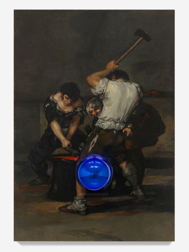 Jeff Koons

Gazing Ball (Goya The Forge),&amp;nbsp;2015-17

Oil on canvas, glass, and aluminum

77 1/2 x 53 3/4 x 14 3/4 inches