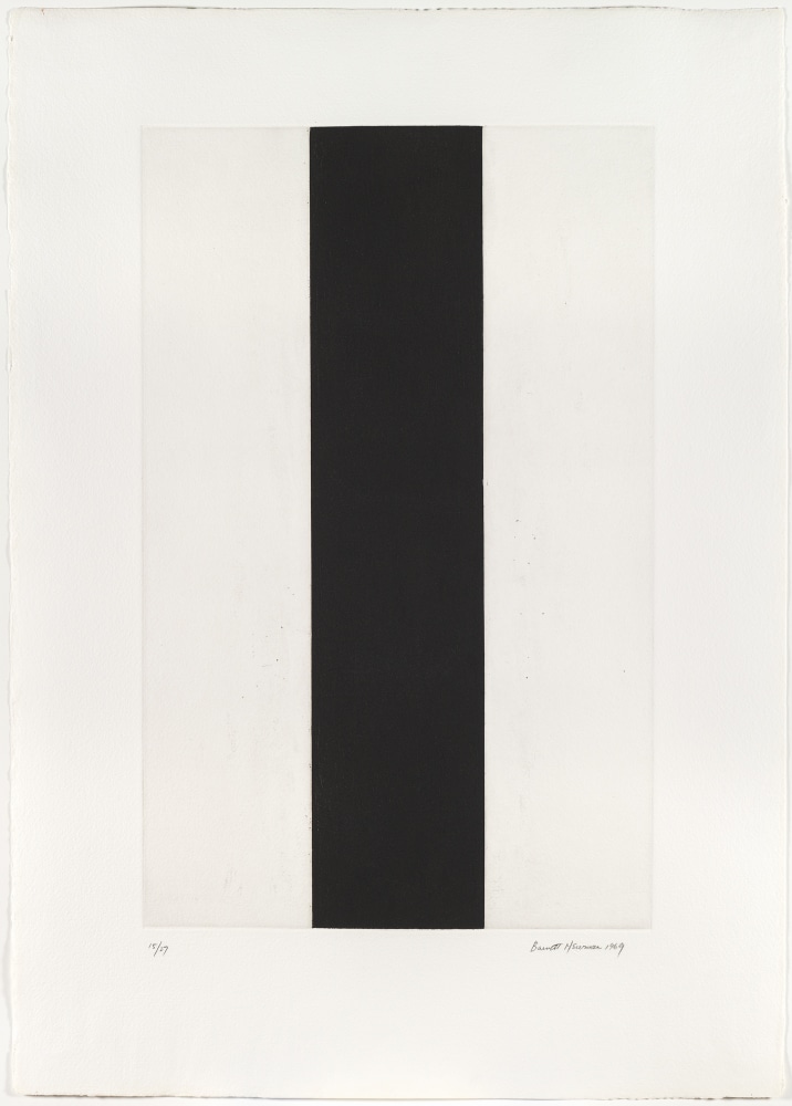 Barnett Newman&amp;nbsp;

Untitled Etching #2, 1969&amp;nbsp;

Etching and aquatint&amp;nbsp;

23 1/4 x 14 1/2 inches, plate&amp;nbsp;

31 5/8 x 22 1/2 inches, sheet&amp;nbsp;

Edition of 27&amp;nbsp;

Private Collection