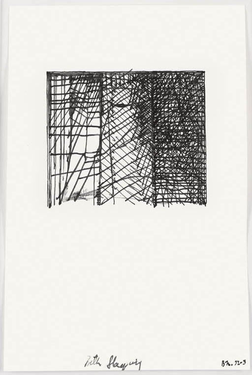 Brice Marden

Suicide Note, 1972-73

Ink on paper

11 1/2 x 7 5/8 inches

Private Collection