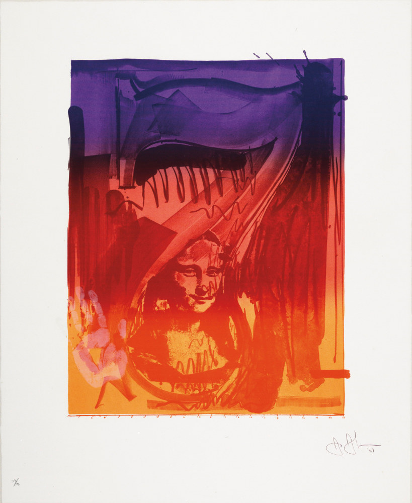 Jasper Johns (b. 1930)
Figure 7, from Color Numeral Series, 1969
Lithograph
28 x 22 1/2 inches, image
38 x 31 inches, sheet
Edition of 40
Signed, dated, and numbered lower recto: J. Johns &amp;#39;69