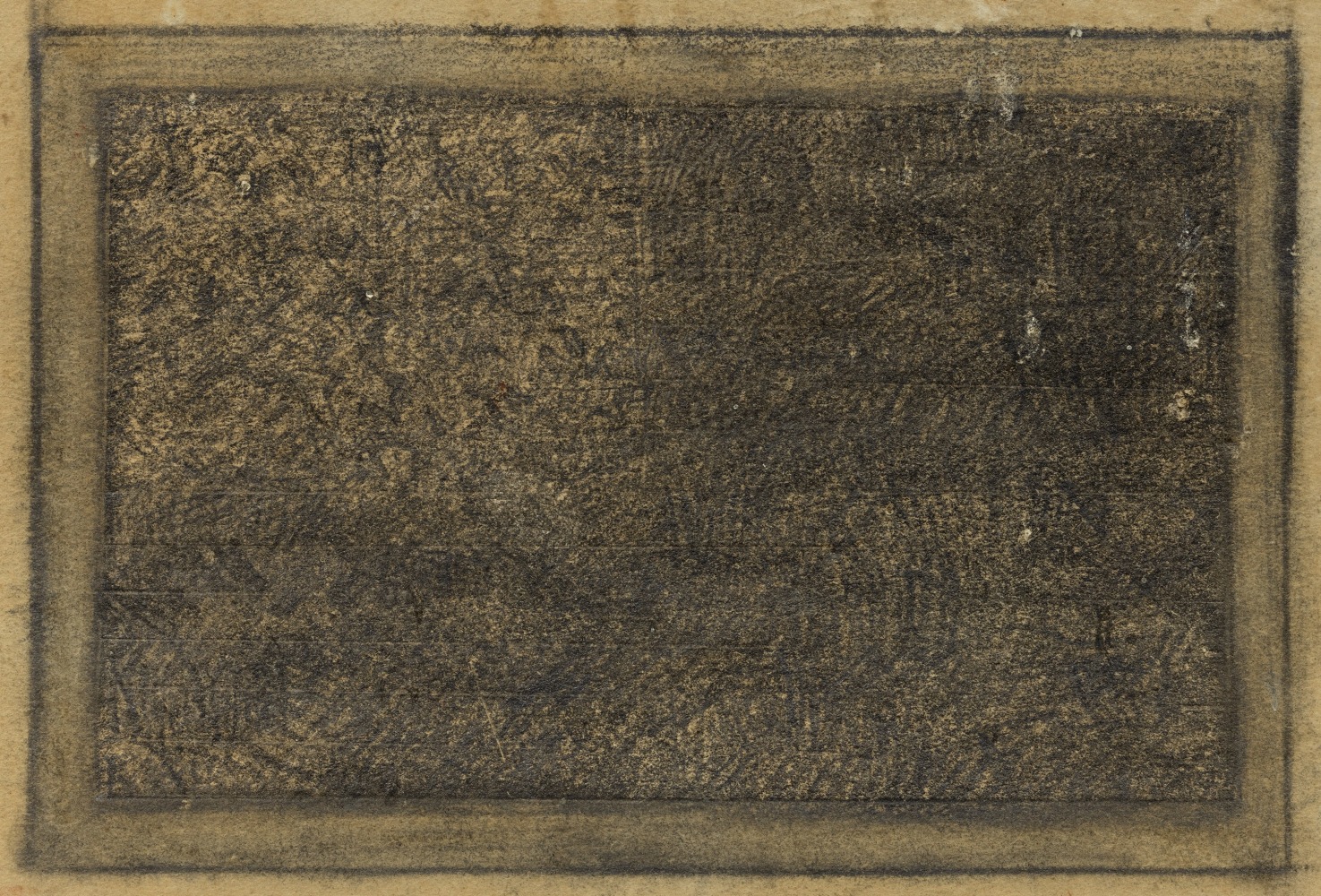 Jasper Johns (b. 1930)
Flag, 1958
Graphite pencil on paper
2 5/8 x 3 3/4 inches, image
5 3/4 x 4 3/4 inches, sheet
Signed lower right recto: J Johns