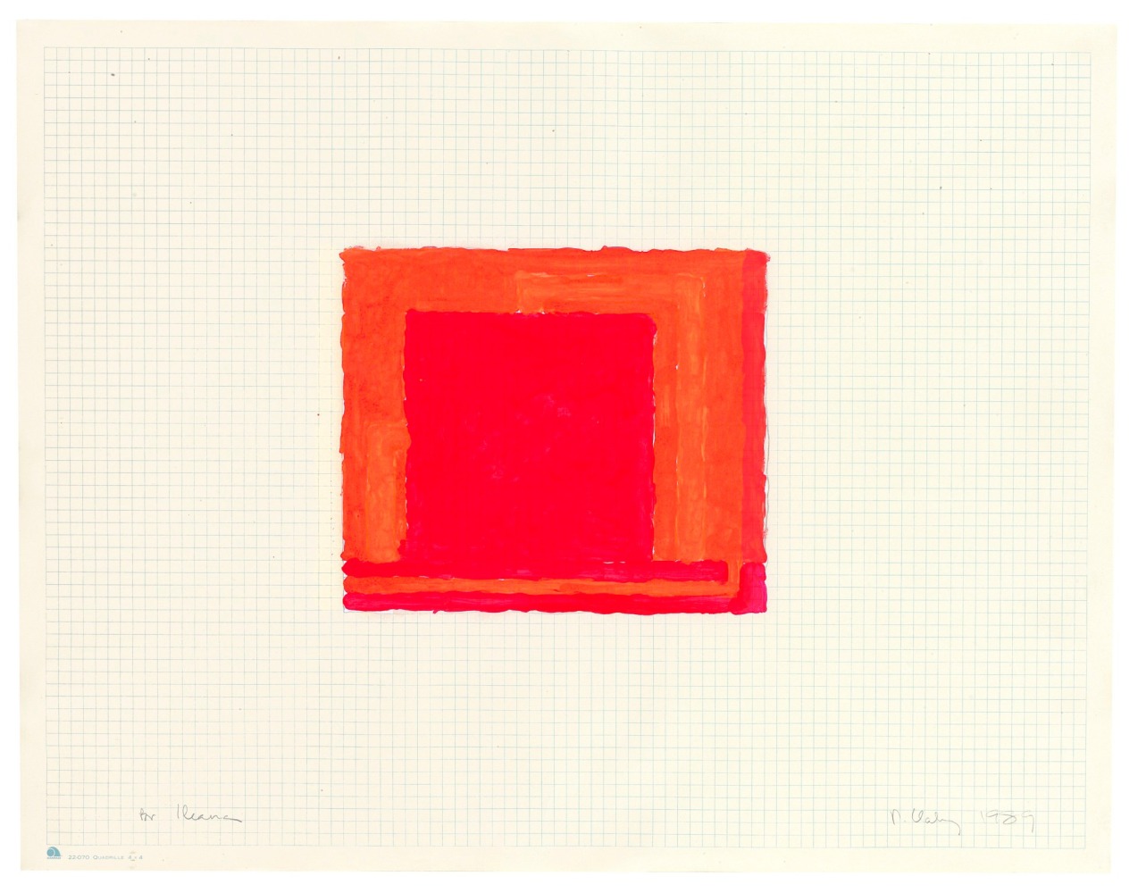 Peter Halley
Untitled (four works), 1989
Gouache and graphite on graph paper in four parts
17 1/8 x 22 1/8 inches