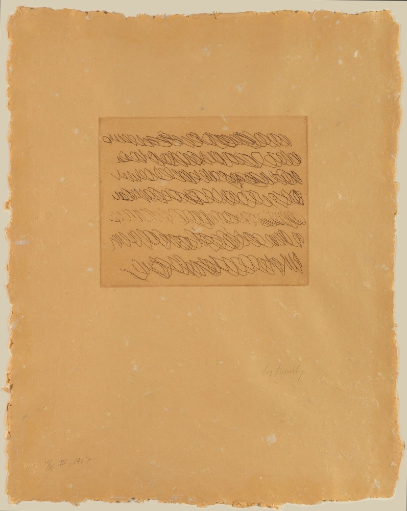 Cy Twombly (1928-2011)
Note III, 1967
Etching on Auvergne hand-made paper
8 7/8 x 10 7/8 inches, image
25 1/2 x 20 inches, sheet
Edition of 14
Signed, titled, dated, and numbered lower recto: III, 1967 Cy Twombly

&amp;nbsp;