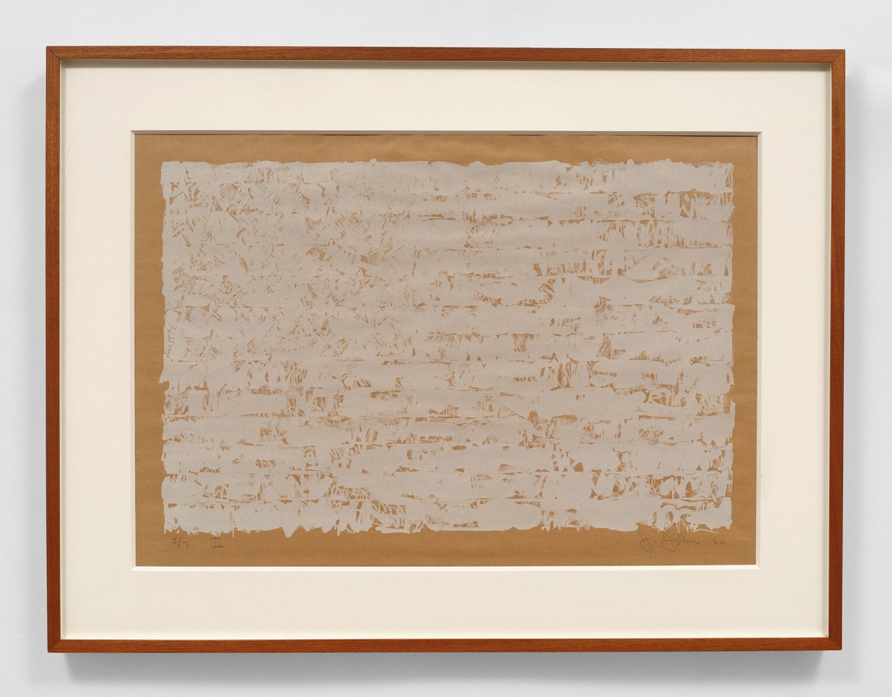 Jasper Johns (b. 1930)

Flag II, 1960

Lithograph on Kraft paper

17 1/2 x 26 1/2 inches, image

24 x 32 inches, sheet

Edition of 7