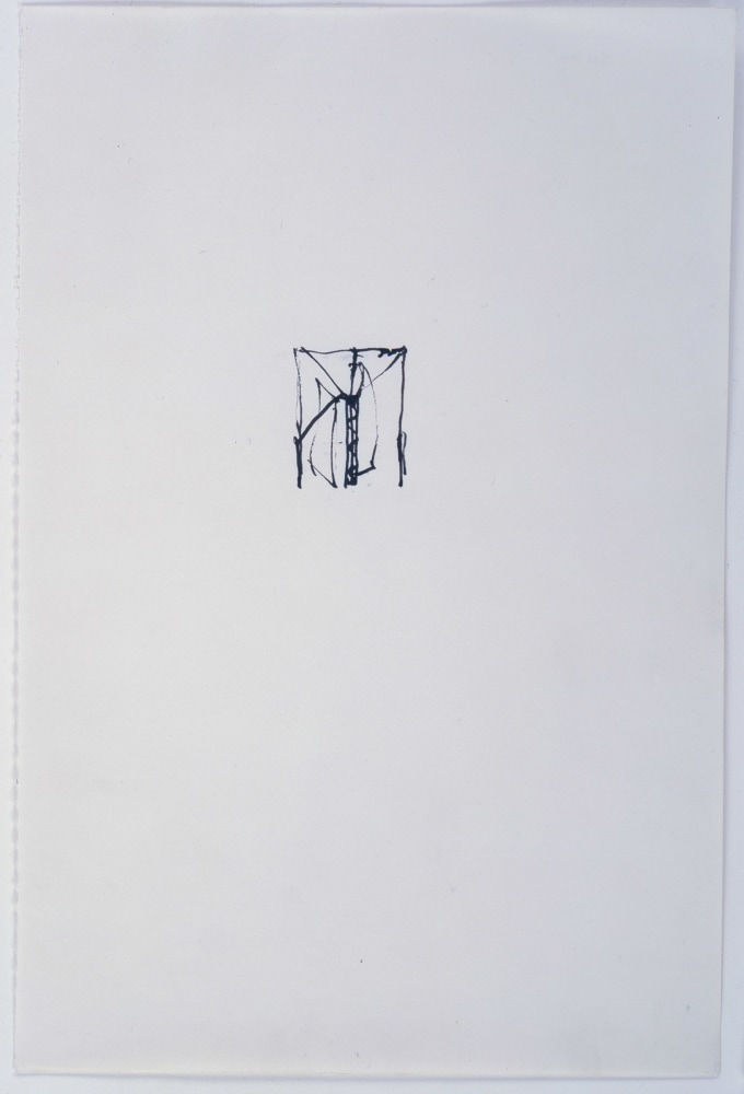 Brice Marden

Untitled, 1973 [from the set of twenty drawings]

Ink on paper

11 5/8 x 7 3/4 inches

Private Collection