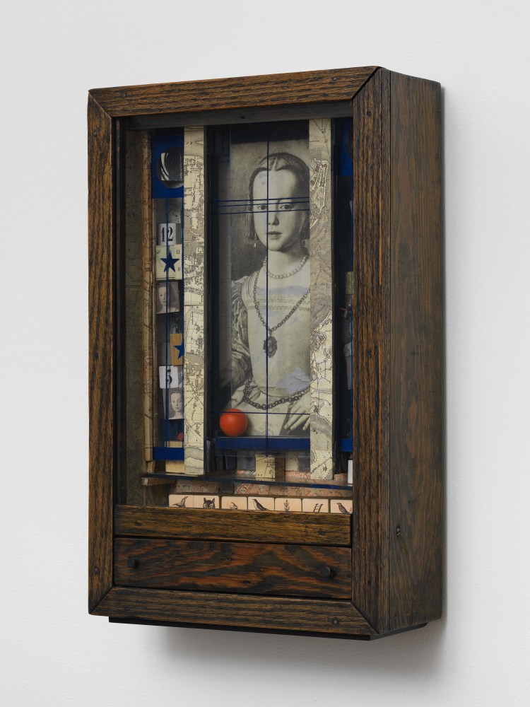 Joseph Cornell
Untitled (Medici Princess), 1948
Wood box construction
17 5/8 x 11 1/8 x 4 3/8 inches
Collection of Agnes Gund