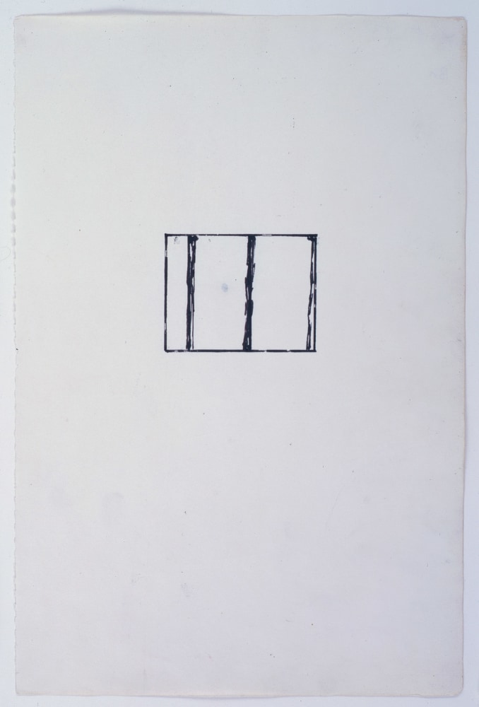 Brice Marden

Untitled, 1973 [from the set of twenty drawings]

Ink on paper

11 5/8 x 7 3/4 inches

Private Collection