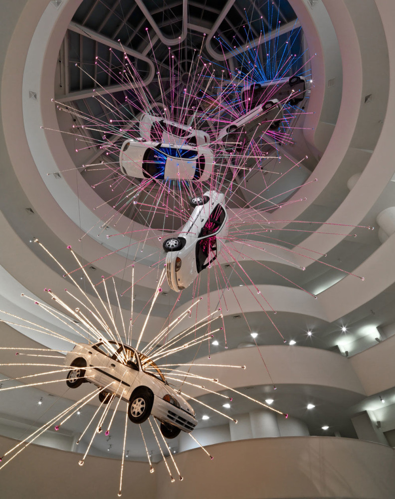 Installation view: Cai Guo-Qiang:&amp;nbsp;I Want to Believe, Solomon R. Guggenheim Museum, New York, February 22&amp;ndash;May 28, 2008
Photo: David Heald &amp;copy; Solomon R. Guggenheim Foundation, New York

&amp;nbsp;