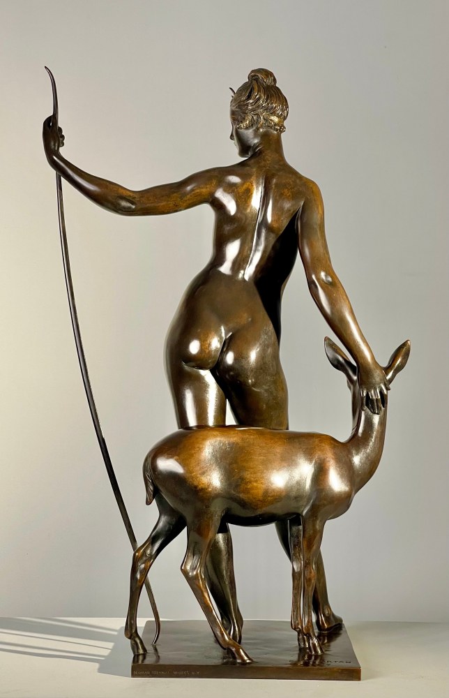 Edward Francis McCartan (1879–1947). Diana, 1924. Bronze. 23 x 14 1/4 x 9 3/4 in. (full rear view)