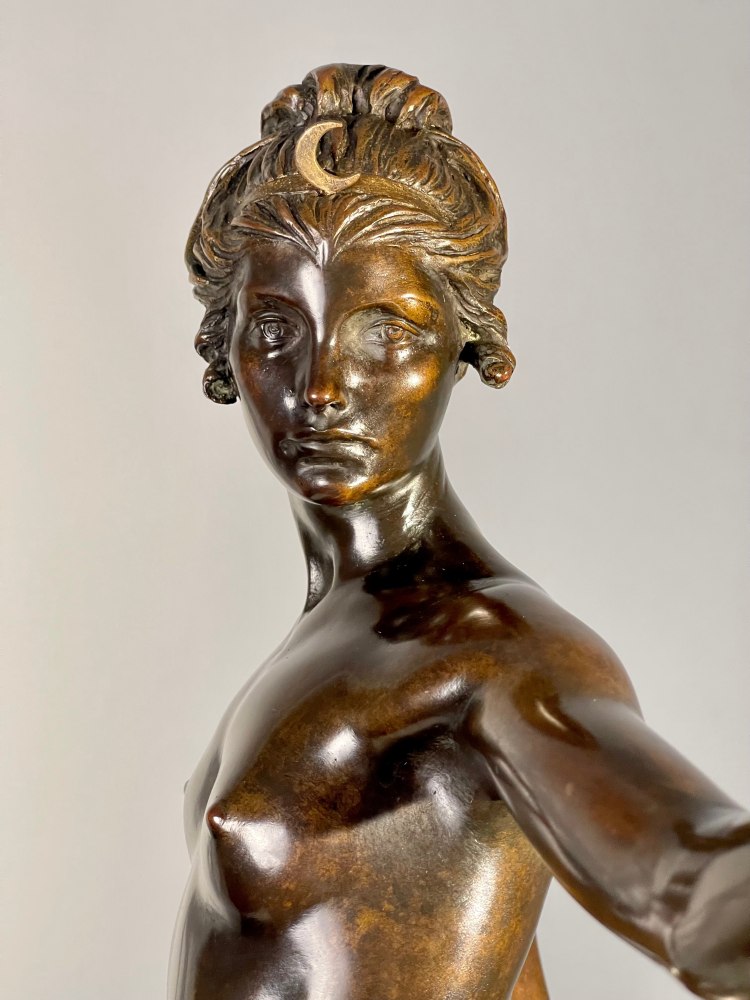 Edward Francis McCartan (1879–1947). Diana, 1924. Bronze. 23 x 14 1/4 x 9 3/4 in. (detail, front)