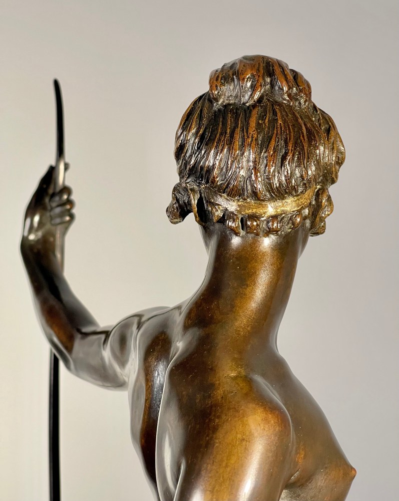 Edward Francis McCartan (1879–1947). Diana, 1924. Bronze. 23 x 14 1/4 x 9 3/4 in. (detail, rear)