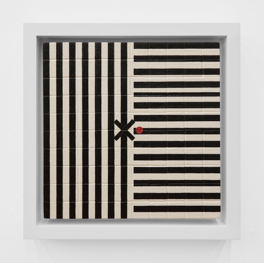 Aaron Parazette  Empty Abstraction 1, 1991 oil on wood panel: 10 x 10 inches frame: 12 1/4 x 12 1/4 inches