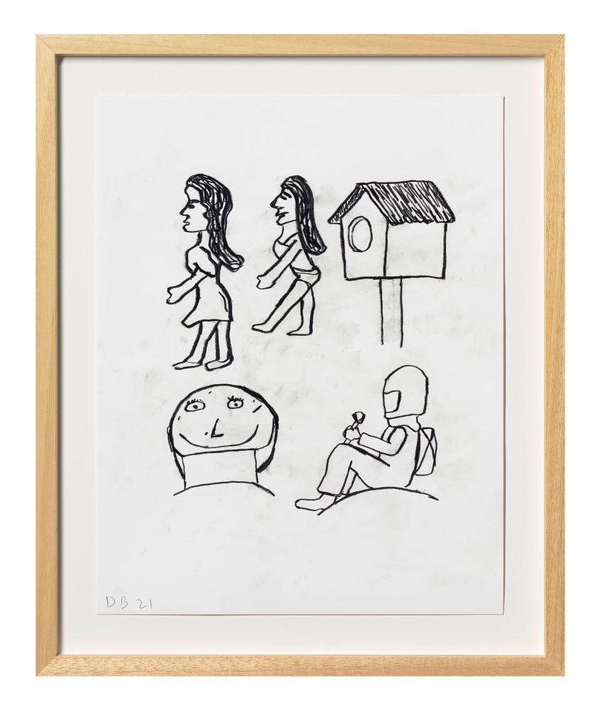 Donald Baechler  Untitled, 2021 graphite on Strathmore Archival Bond paper  paper: 14 x 11 inches