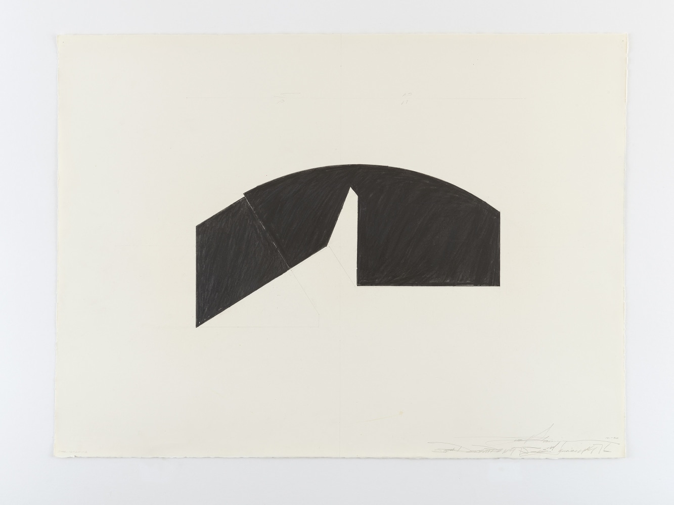 Ted Stamm  DGR-16-20-3 (Dodger), 1976  graphite on paper  paper: 22 x 30 inches frame: 24 1/4 x 34 inches Courtesy of Per Jensen Haubro and McClain Gallery
