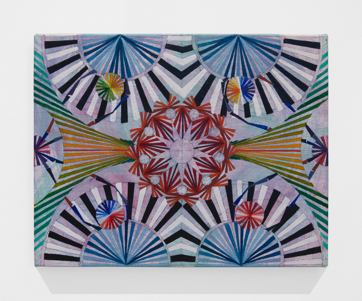 Mara Held  Parting the Clouds, 2022 egg tempera on linen over panel 11 x 14 inches