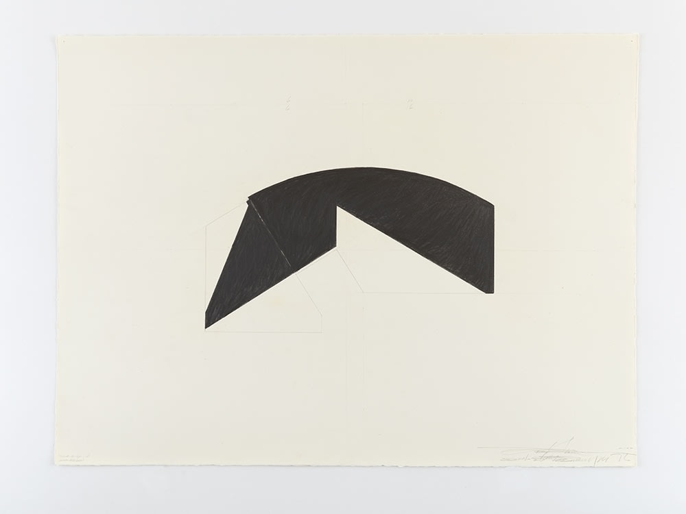 Ted Stamm DGR-16-20-4 (Dodger), 1976 graphite on paper paper: 22 x 30 inches frame: 24 1/4 x 34 inches