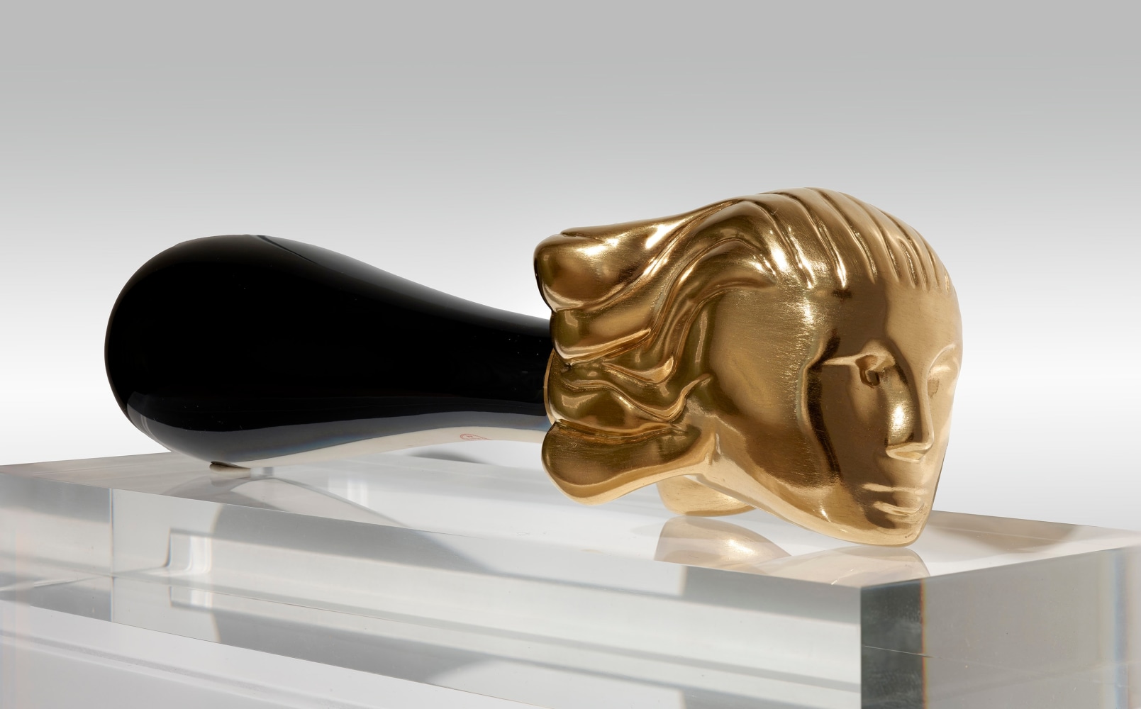 Louise Bourgeois  Fallen Woman, 1996 Porcelain noire and gold  12 3/16 x 3 1/8 x 3 1/8 inches