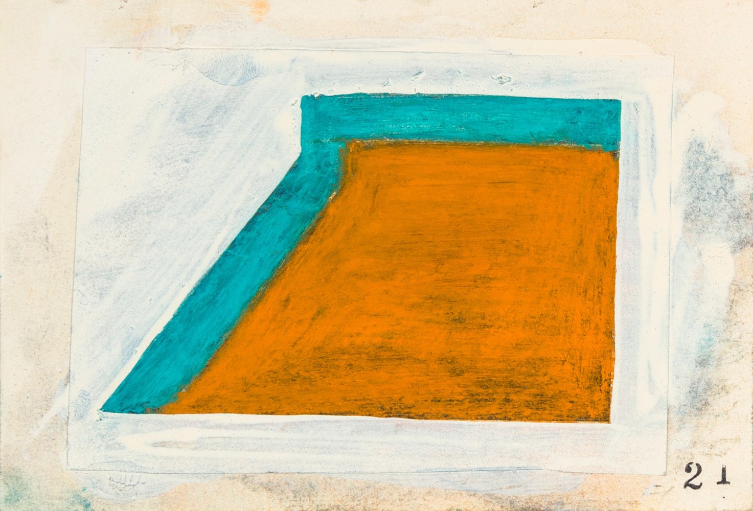 Ted Stamm 21 (8 Woosters), 1979 collage on paper paper: 4 x 6 inches frame: 5 x 7 inches