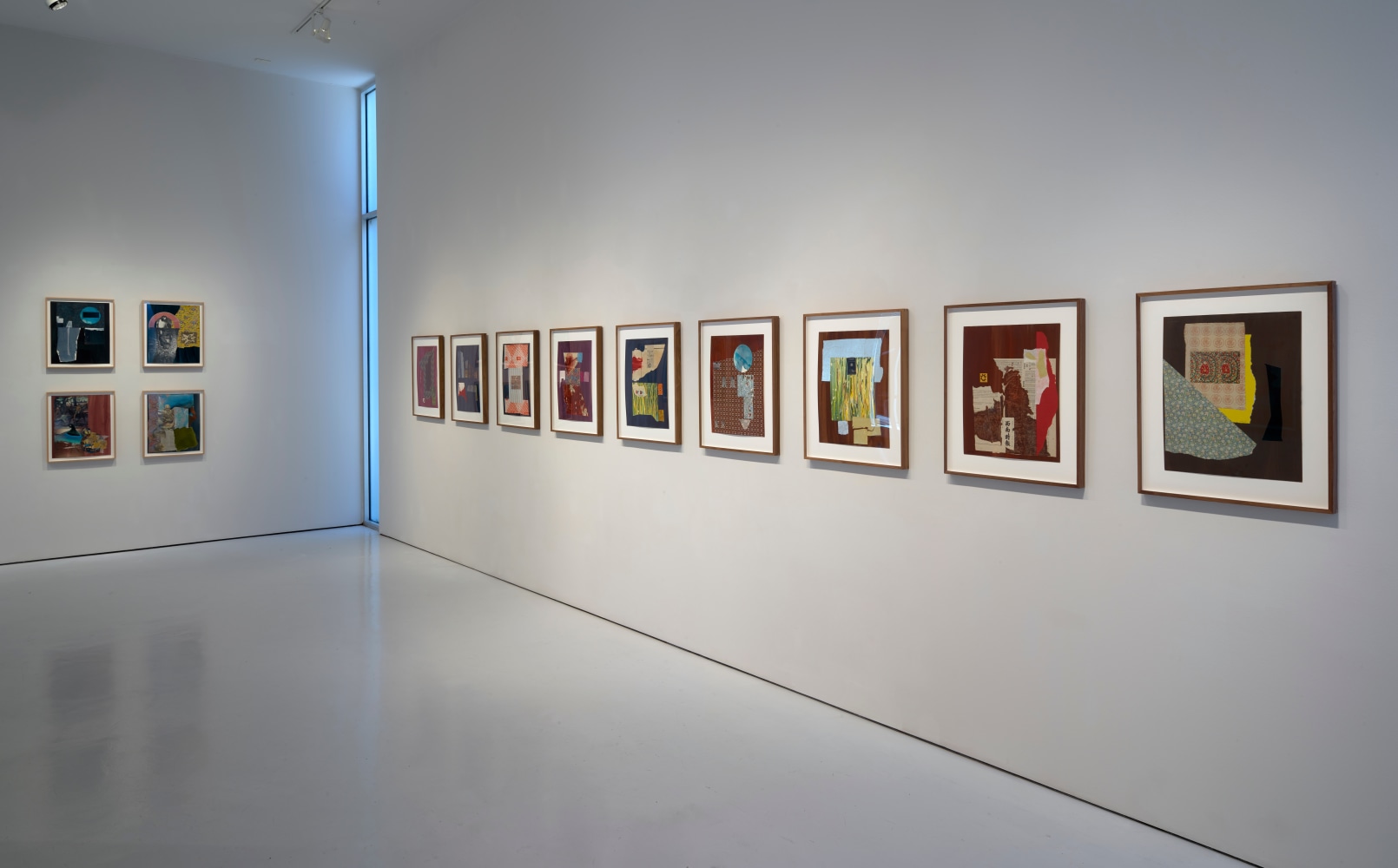 Installation view, Dorothy Hood: Collage, McClain Gallery, Houston, Texas, June 2020