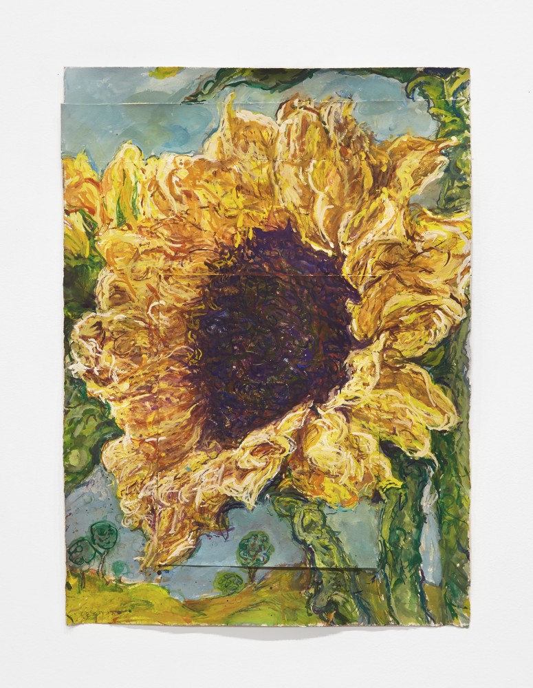 Beth Secor  Ignatz and Krazy Kat, 2021  gouache and watercolor pencil on paper  paper: 30 3/4 x 22 1/4 inches frame: 34 1/2 x 26 3/8 inches  Donation courtesy of Inman Gallery