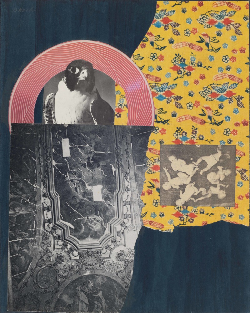 Dorothy Hood Presences, c. 1980-90s collage on mat paper: 20 x 16 inches frame: 22 1/2 x 18 1/2 inches (