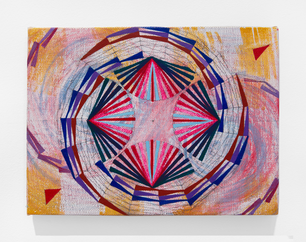 Mara Held  Horse Flicking its Tail, 2022 egg tempera on linen over panel 9 x 12 inches