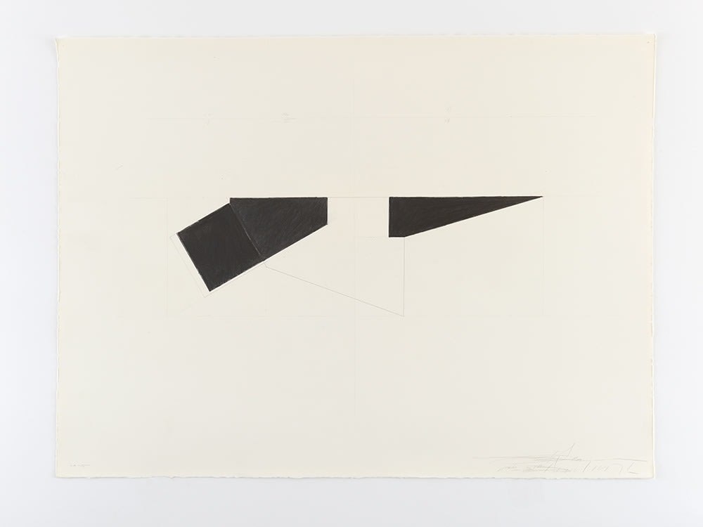 Ted Stamm DGR-22-5 (Dodger), 1976 graphite on paper paper: 22 x 30 inches frame: 24 1/4 x 34 inches