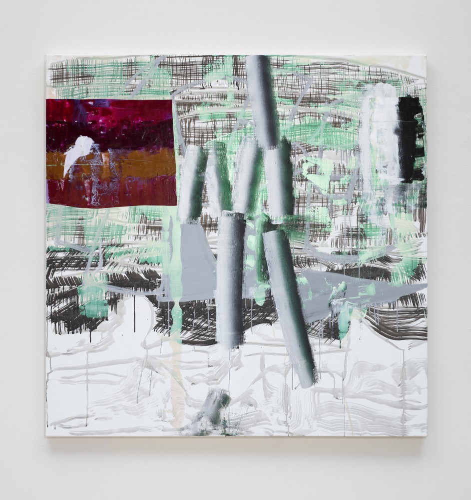 Shane Tolbert Untitled, 2023 acrylic, ink on linen 60 x 60 inches