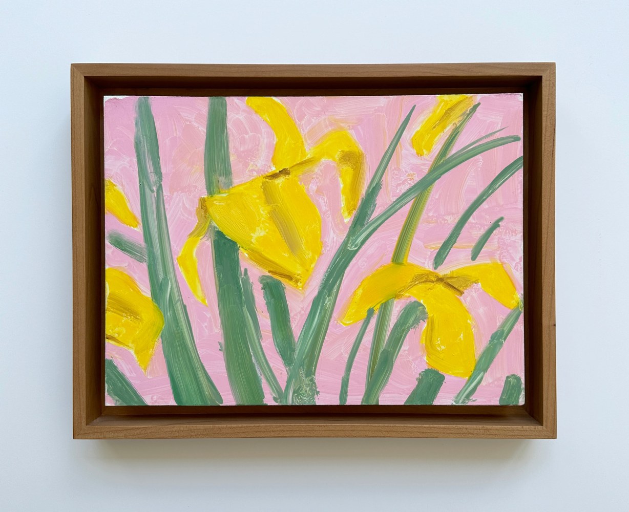 Alex Katz  Iris, 2019 oil on panel 9 x 12 inches