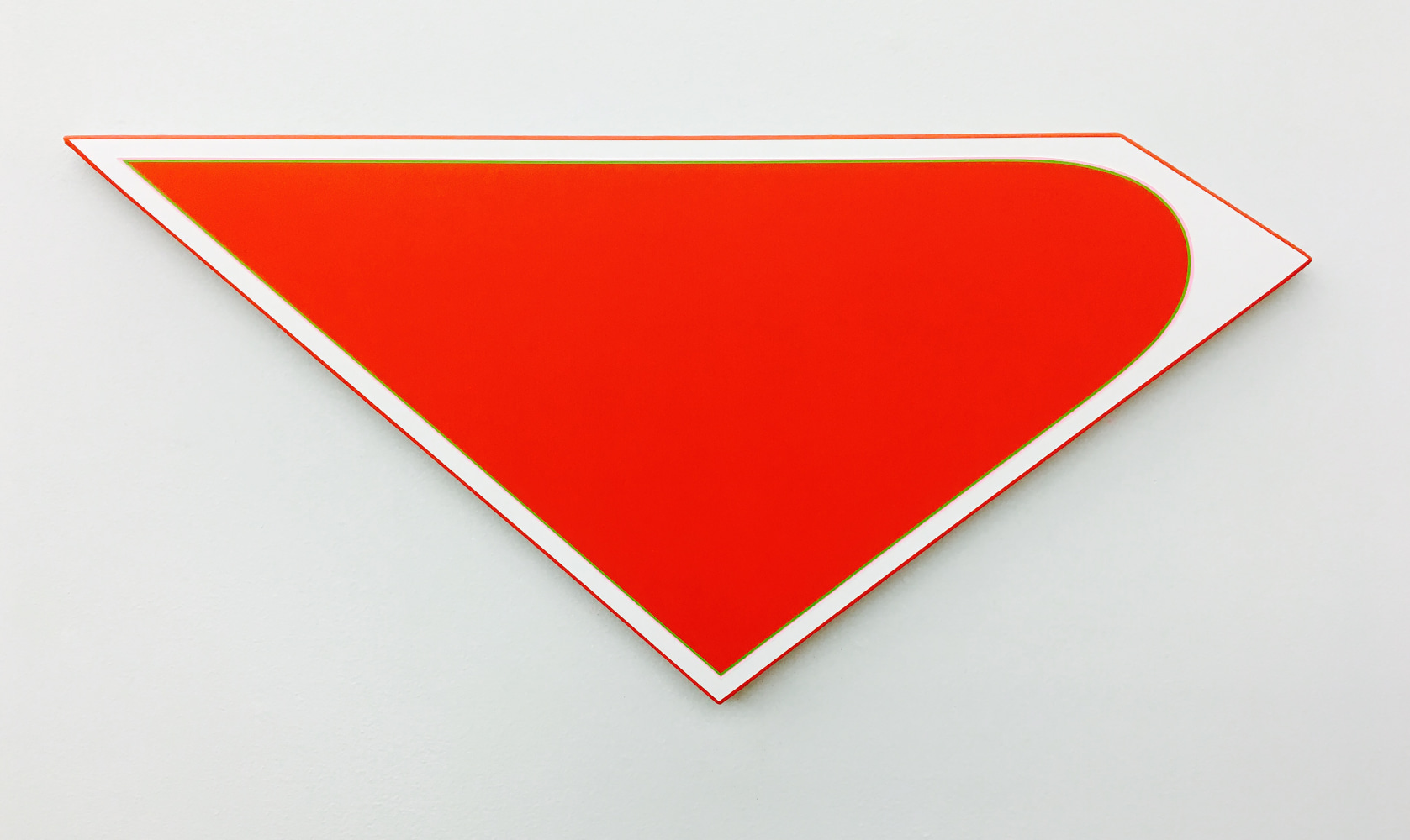 Aaron Parazette  Huff, 2016 acrylic on linen 24 x 11 inches