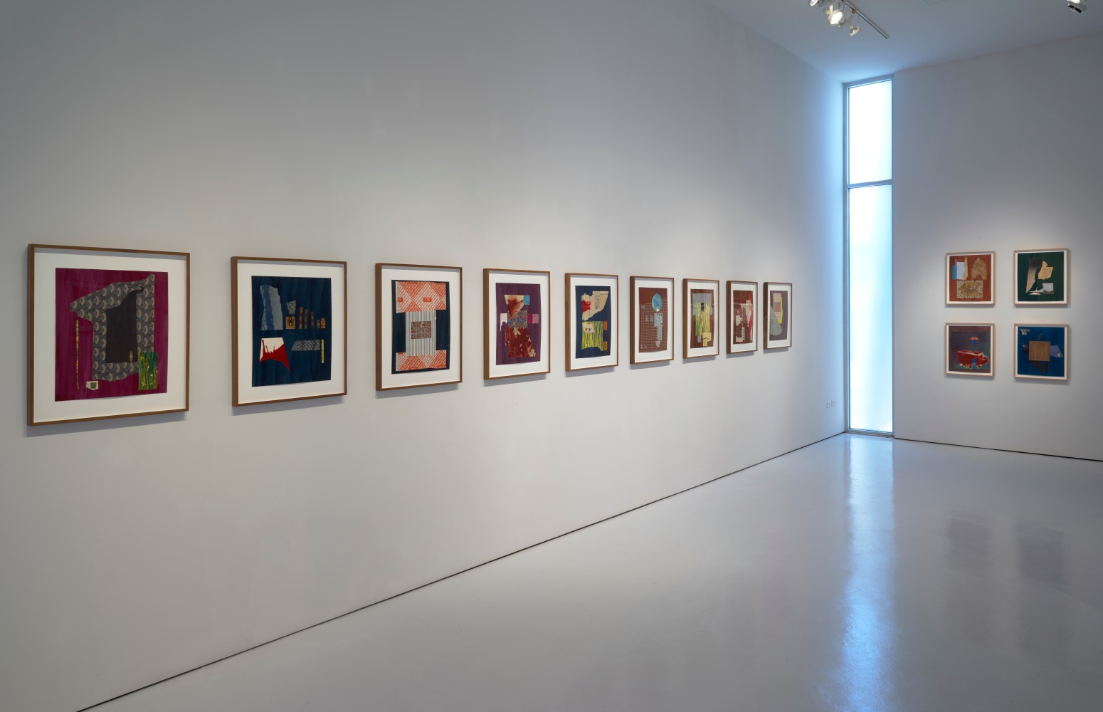 Installation view, Dorothy Hood: Collage, McClain Gallery, Houston, Texas, June 2020