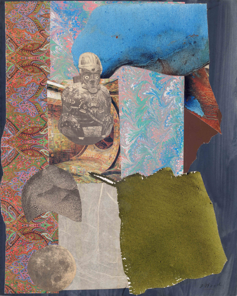 Dorothy Hood Primal Edge, c. 1980-90s collage on mat paper: 20 x 16 inches frame: 22 1/2 x 18 1/2 inches