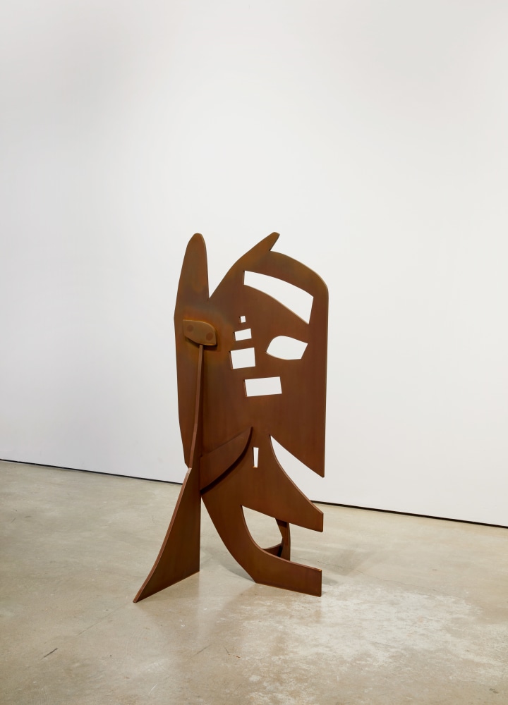 Bo Joseph  Snarchetypes: David, 2023  Cor-ten steel  48 x 24 x 24 inches