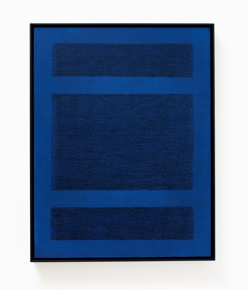 Idris Khan (British, b. 1978, Birmingham)

The Line Between the Bar (Number 8), 2020

oil based ink on gesso and aluminum panel

panel: 25 5/8 x 19 11/16 x 1 inches (65 x 50 x 2.5 cm)

framed: 26 7/16 x 20 1/2 x 2 inches (67.1 x 52 x 5.1 cm)

signed and dated by the artist, verso

(IK-490.R)

&amp;nbsp;

Provenance:

The artist and Sean Kelly, New York.

Private Collection, New York (2020).