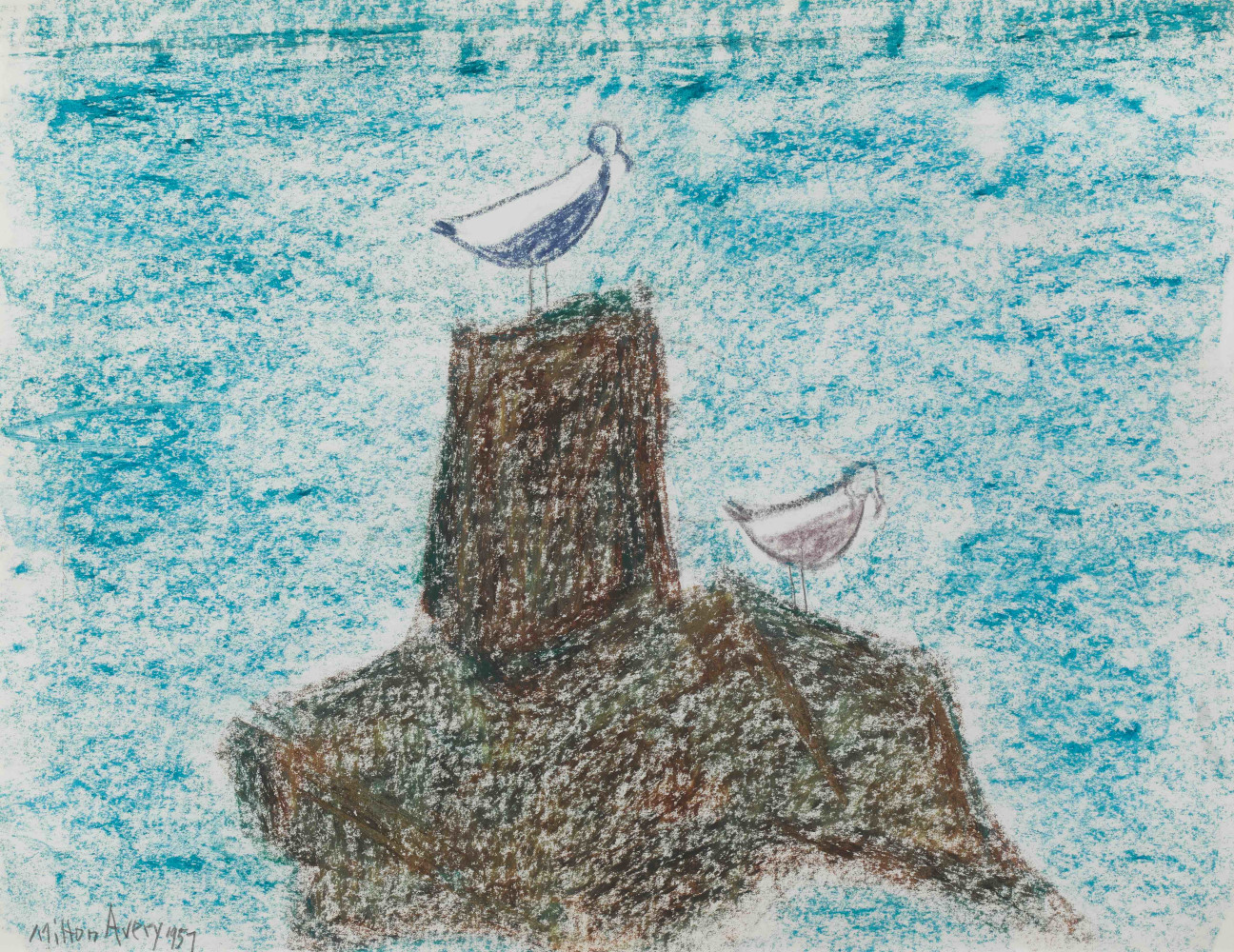 Waiting Gulls

1957

Oil crayon on paper

17 x 22 inches

43.2 x 55.9cm