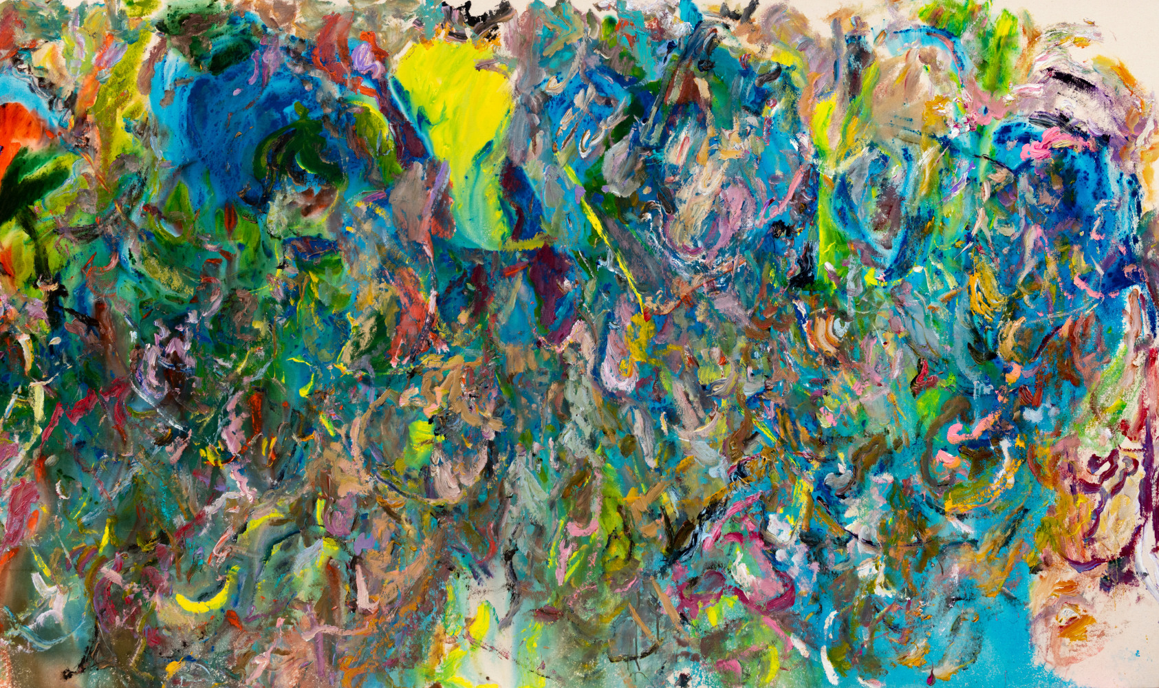 LARRY POONS (American b. 1937)

Moralee

2021

Acrylic on canvas

57 3/4 x 99 inches

146.7 x 251.5cm