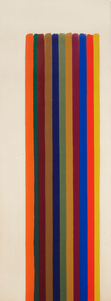 MORRIS LOUIS (1912-1962)
Number 2-67

1962
Magna on canvas
91 x 33 5/8 inches
231.1 x 85.4 cm