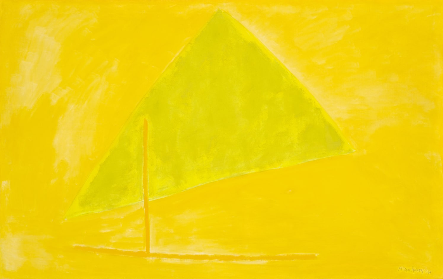 MILTON AVERY (1885-1965)

Yellow Sailfish

1960

Oil on canvas

34 1/4 x 54 1/8 inches
87 x 137.5cm