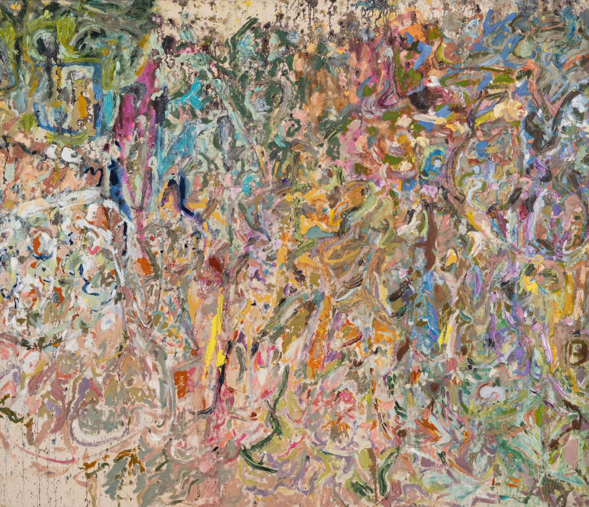 LARRY POONS (b. 1937)
Oblique Reunion

2006
Acrylic on canvas
68 x 71 inches
172.7 x 180.3 cm