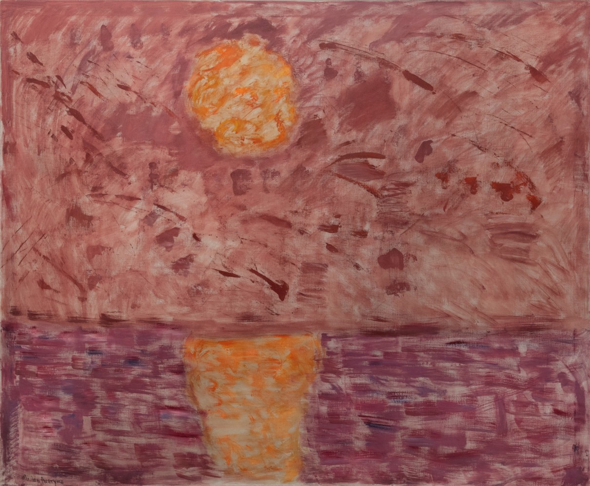 MILTON AVERY (1885-1965)
Hot Moon

1958
Oil on canvas
54 x 66 1/8 inches
137.2 x 168cm