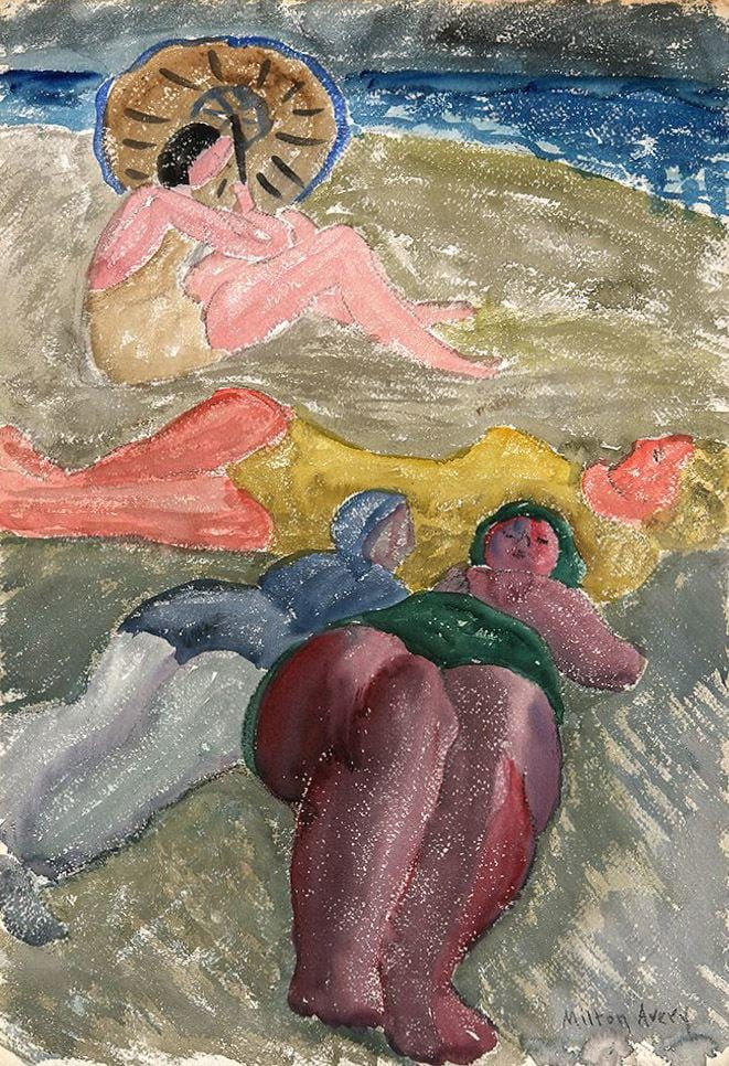 MILTON AVERY (1885-1965)

Noonday Nap

1930s

Watercolor on paper

22 x 15 inches

55.9 x 38.1cm