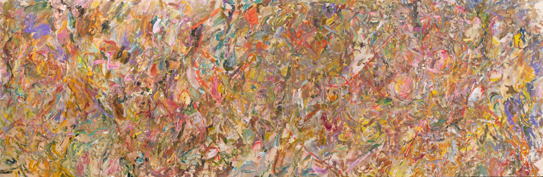 LARRY POONS (American b. 1937)

Dining with Blakelock

2021

Acrylic on canvas

55 3/4 x 171 3/4 inches

141.6 x 436.2cm