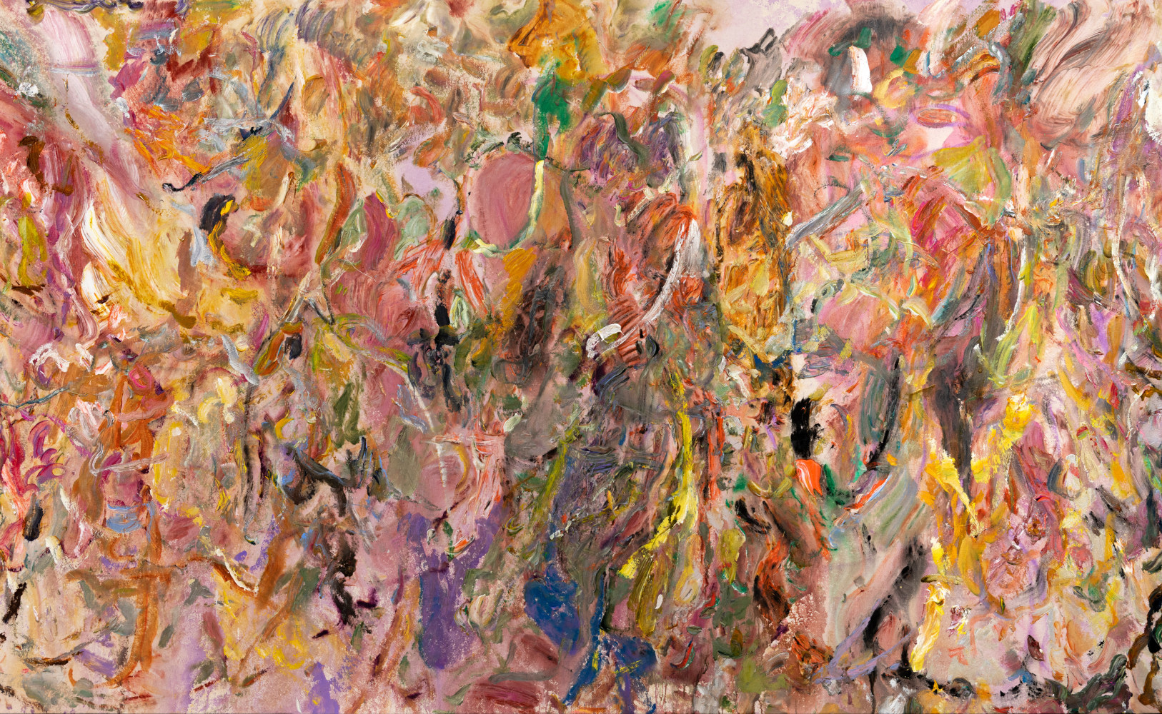 LARRY POONS (American b. 1937)

Prancing &amp;amp; Dancing

2021

Acrylic on canvas

55 1/2 x 90 1/2 inches

141 x 229.9cm