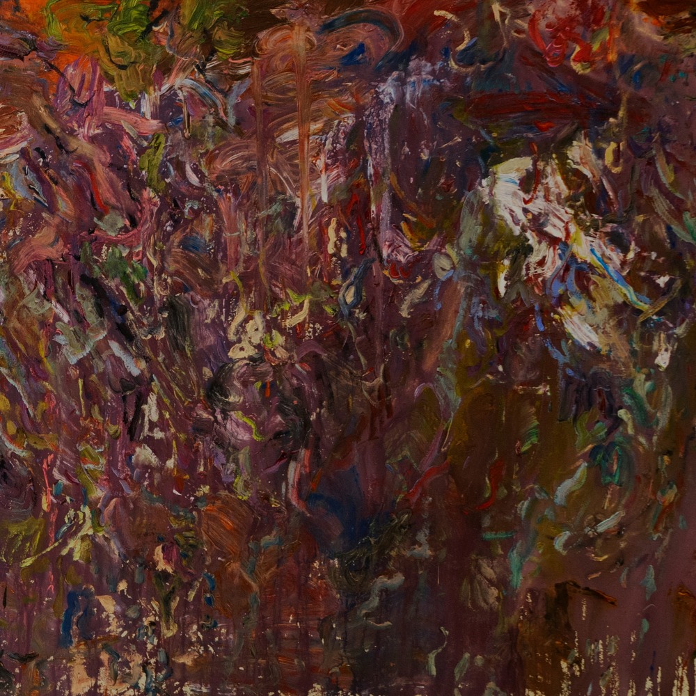 Larry Poons, The Outerlands (2022), detail.