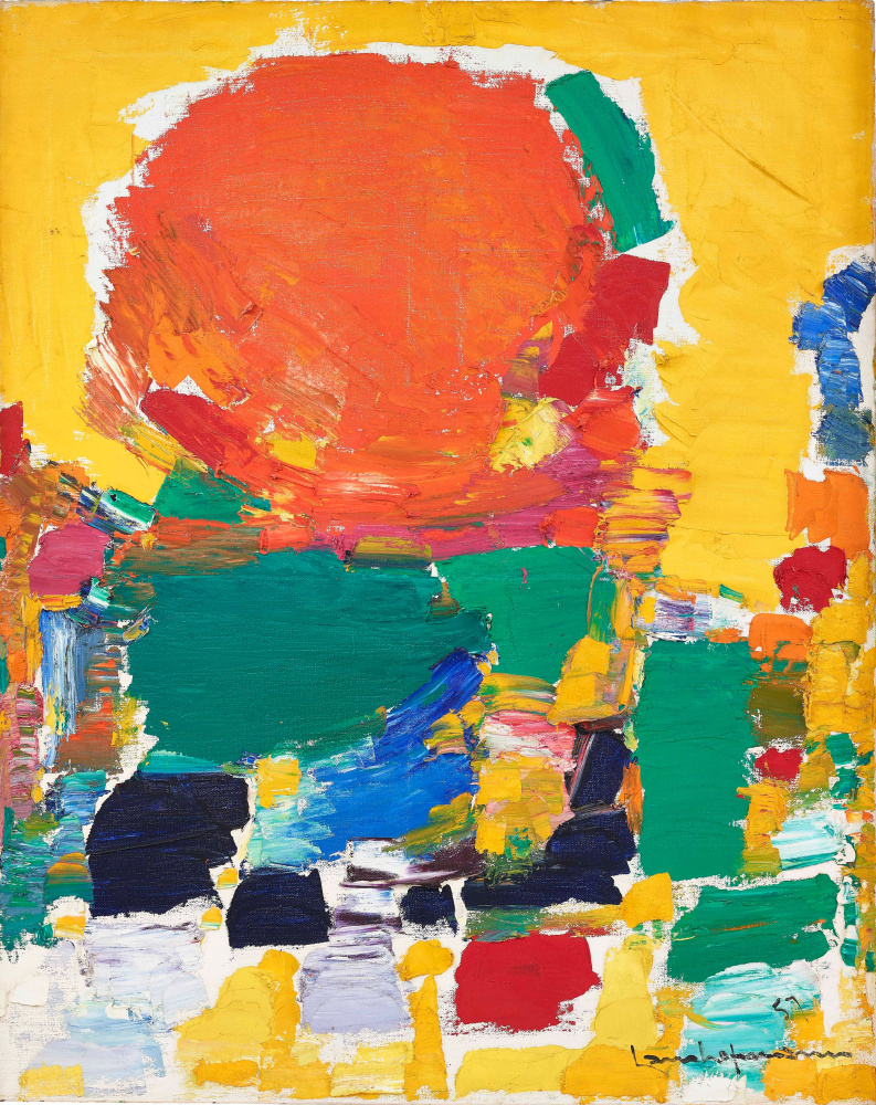HANS HOFMANN (1880-1966)
Setting Sun

1957
Oil on canvas
60 x 48 inches
152.4 x 121.9 cm