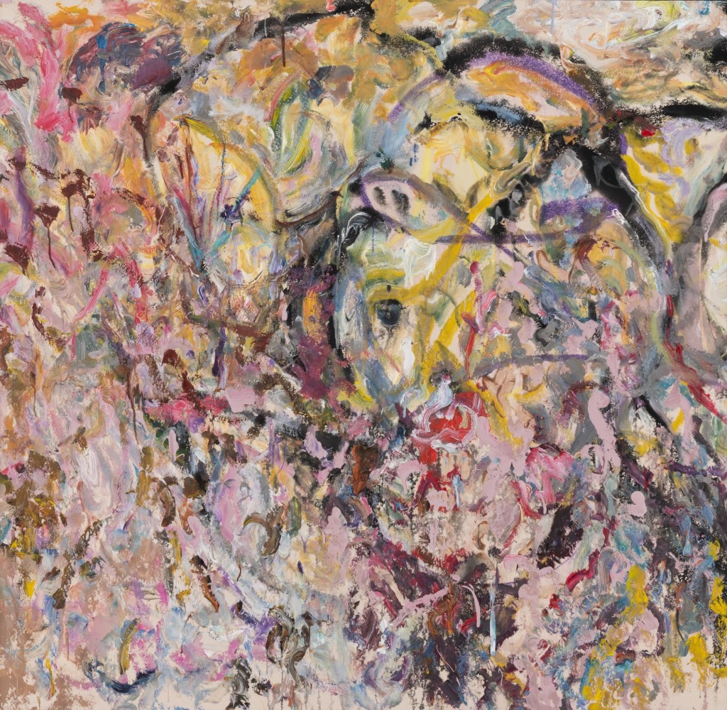 LARRY POONS (b. 1937)

Off to London, 2024

Acrylic on canvas

65 1/2 x 67 inches
166.4 x 170.2cm