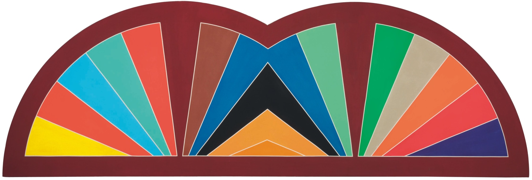 FRANK STELLA (1936-2024)

Khurasan Gate III

1968

Acrylic and graphite on shaped canvas

60 x 180 inches
152.4 x 457.2cm