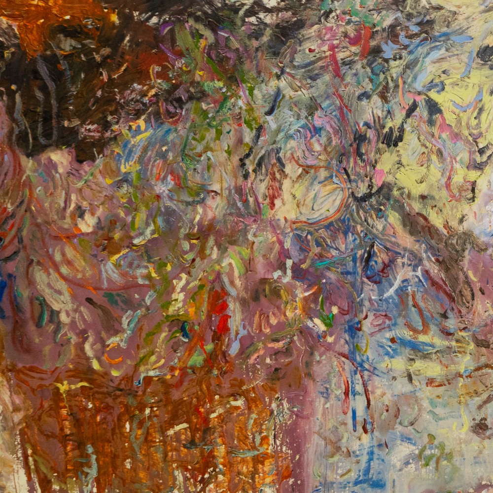 Larry Poons, The Outerlands (2022), detail.